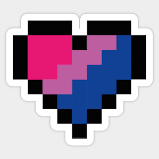 Bisexual heart Sticker